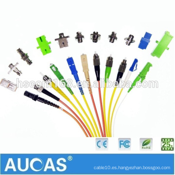 LC SC FC MU MTP MPO MTRJ E2000 Om3 Om4 Fibra Óptica Patch Cord, OEM Fábrica Single &amp; Multimode Fibra Óptica